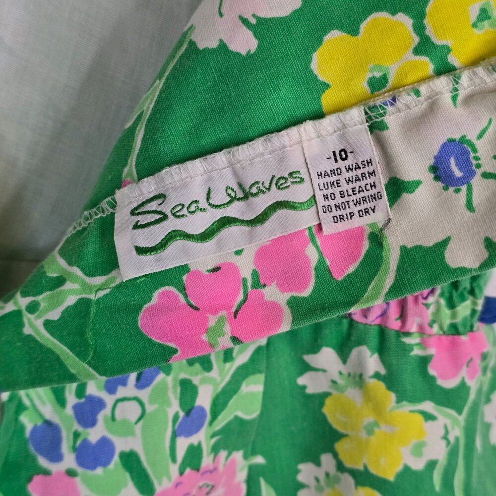 Seawaves Green Floral Dress - Picture 3 of 3